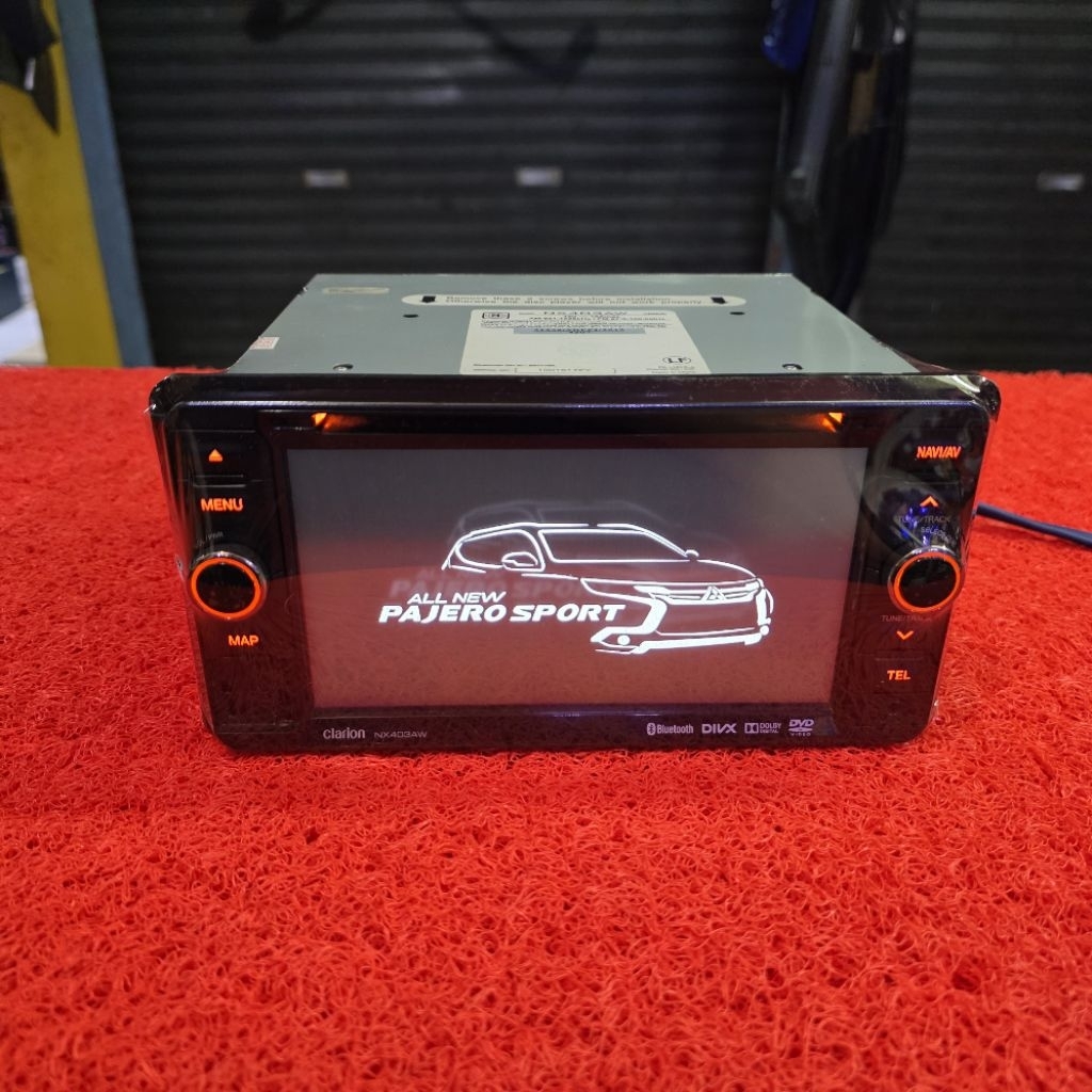 Head Unit Mitsubishi ALL NEW PAJERO SPORT 2017-2018 Clarion NX403AW Bluetooth USB CD Aux Radio FM AM