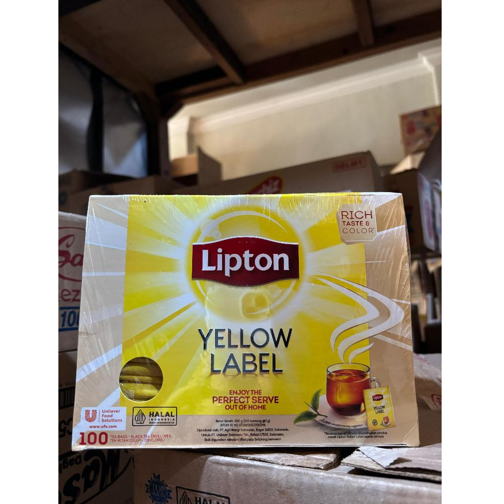 

Lipton 100tb steril ada amplop di setiap teabag nya