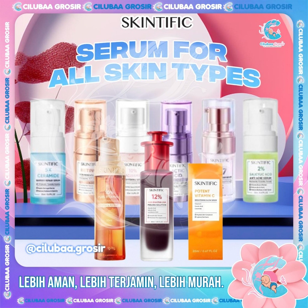 SKINTIFIC Serum All Series For All Skin Types || 5x Ceramide Barrier || 10% Niacinamide || Acid Acne