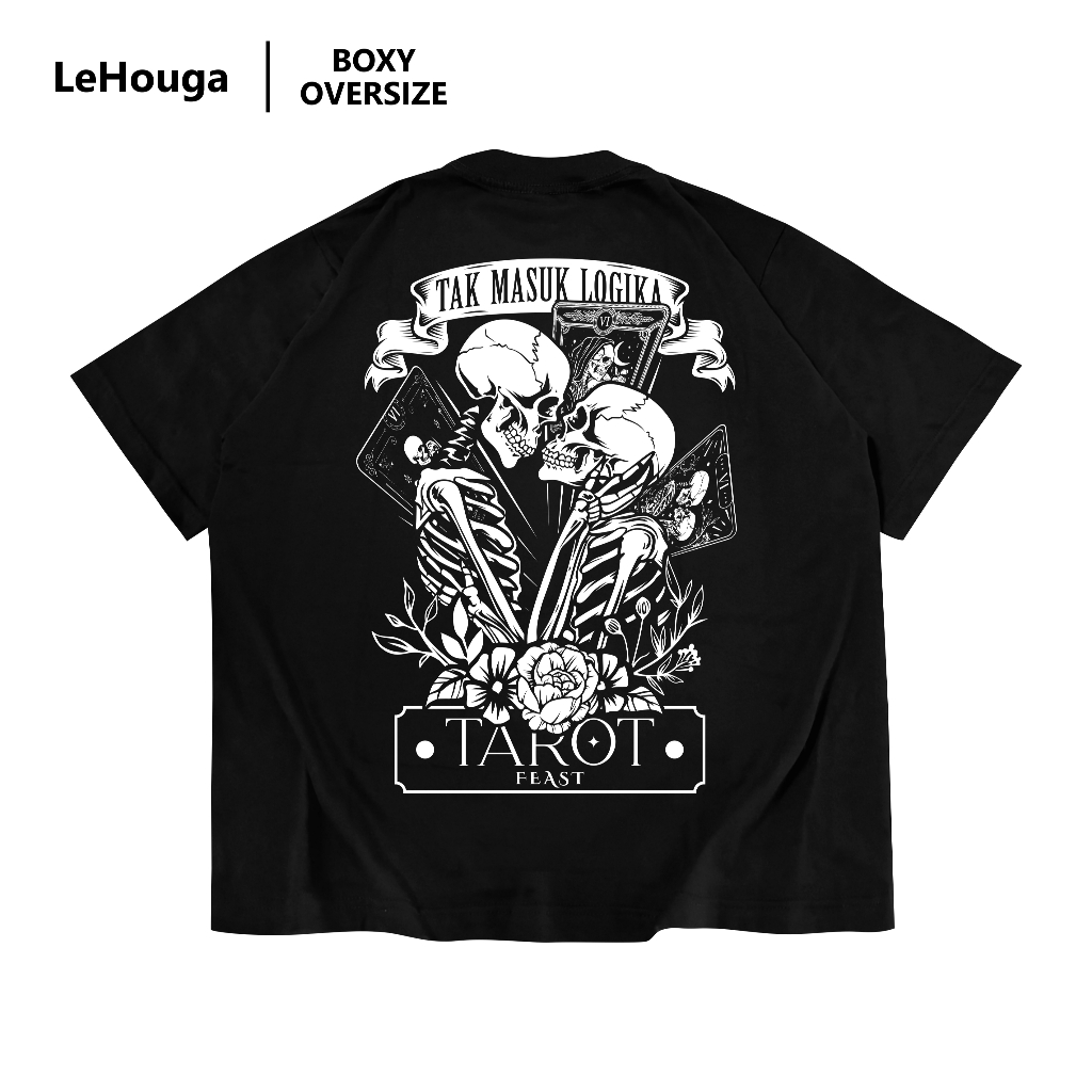LeHouga Boxy Oversize Tshirt Feast TAROT - Kaos Boxy Cotton Combed 24s - HTM ID