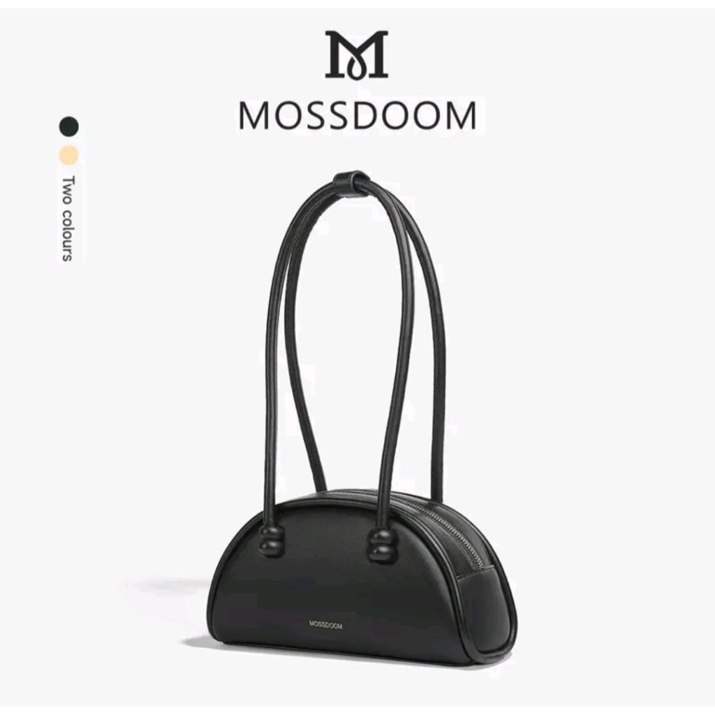 Tas Wanita Fiore Shoulder Bag Hitam Kulit PU Elegan