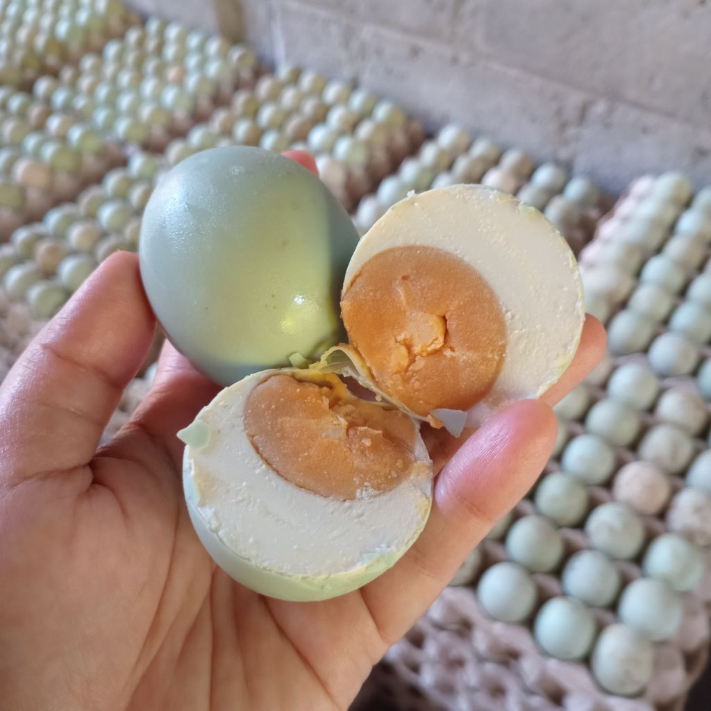 

Jual Telur Asin Matang Enak Bergizi Siap Makan Masir Ukuran Grade AB isi 5 butir