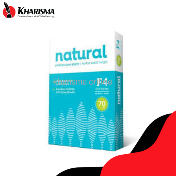 

Kertas HVS NATURAL F4 70 GSM / Kertas Fotocopy NATURAL