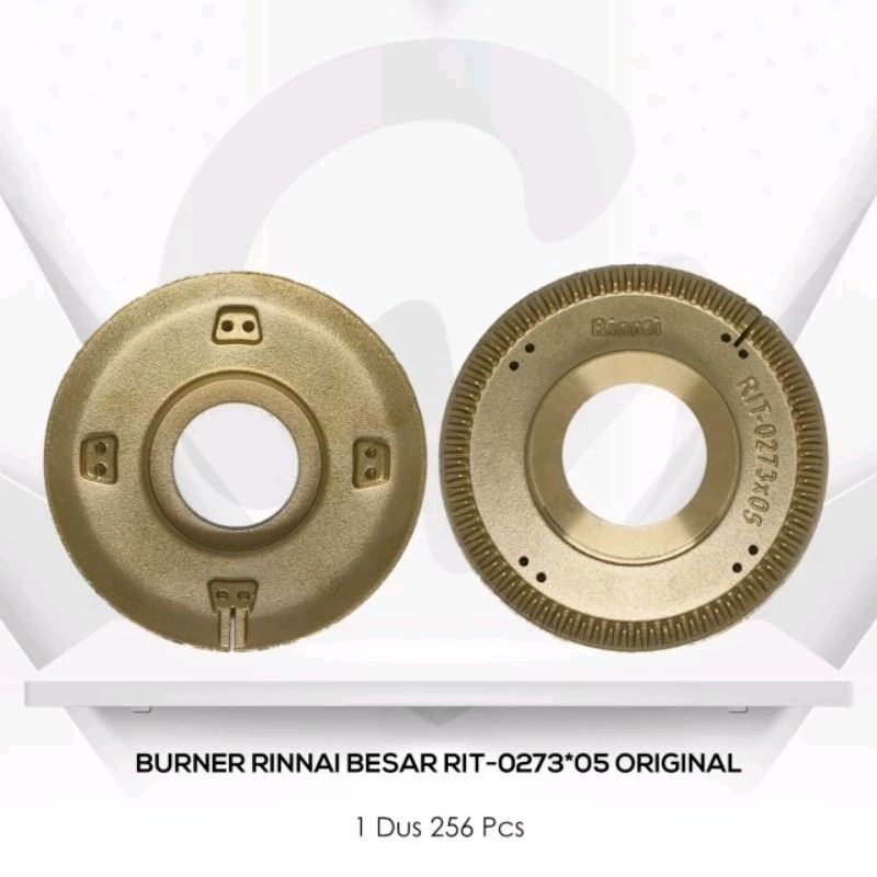 Tungku rinai / besar (kanan) kuningan kompor/ burner rinai kecil ( kiri )