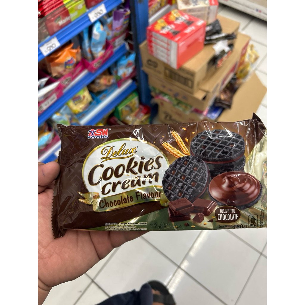 

Delux Cookies cream 160gr chocolate