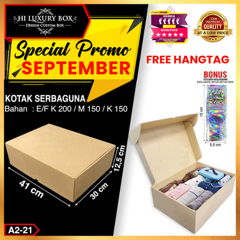 

Box Packaging Polos|Kotak Murah|Kotak Packaging|41x30x12.5|A2-21