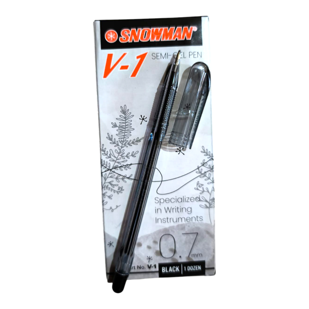 

Pulpen Snowman V-1 Semigel Pen (12pcs)