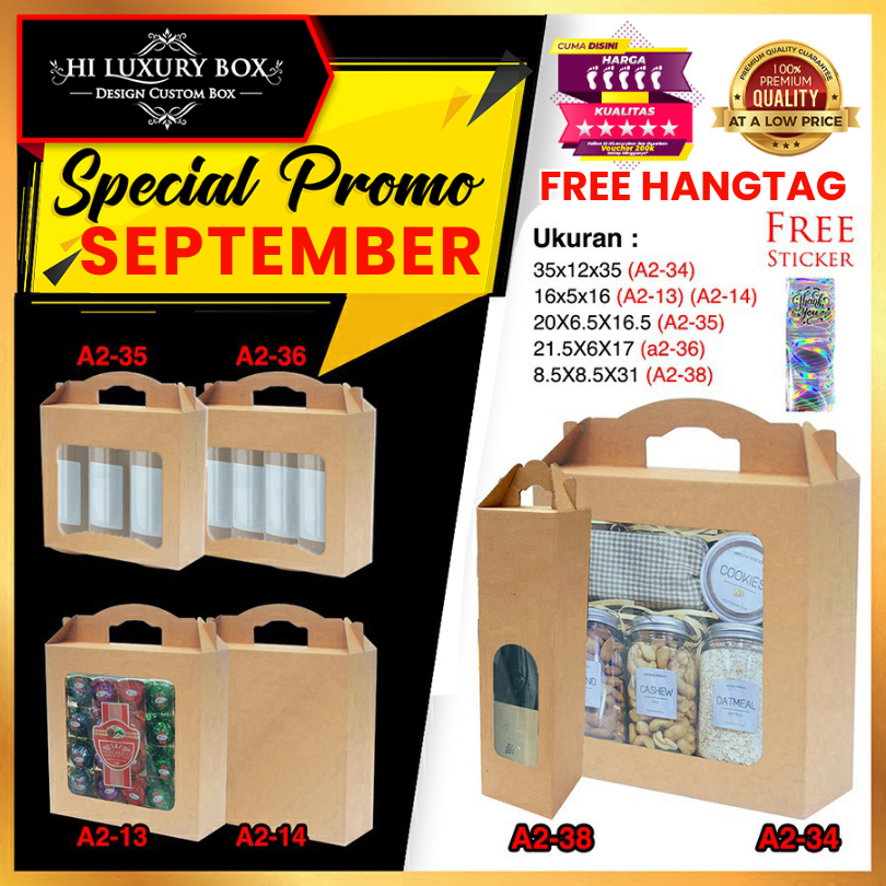 

Kotak|Hadiah|Souvenir|Kado|Gift|Kraft|Dus|Box|Murah|A2-34