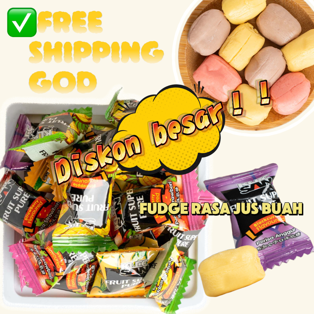 

Fudge Rasa Jus Buah Impor Harga Bagus, Murah Curah Halal