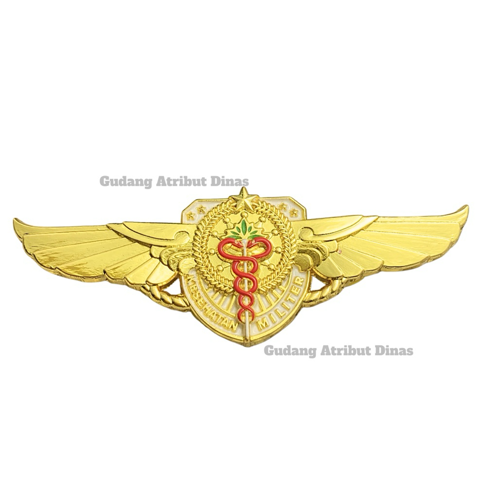 100% LUXURY Brevet Kesehatan Militer TNI AD/Brevet Kesehatan Militer TNI AD Luxury/Pin Kesehatan Mil