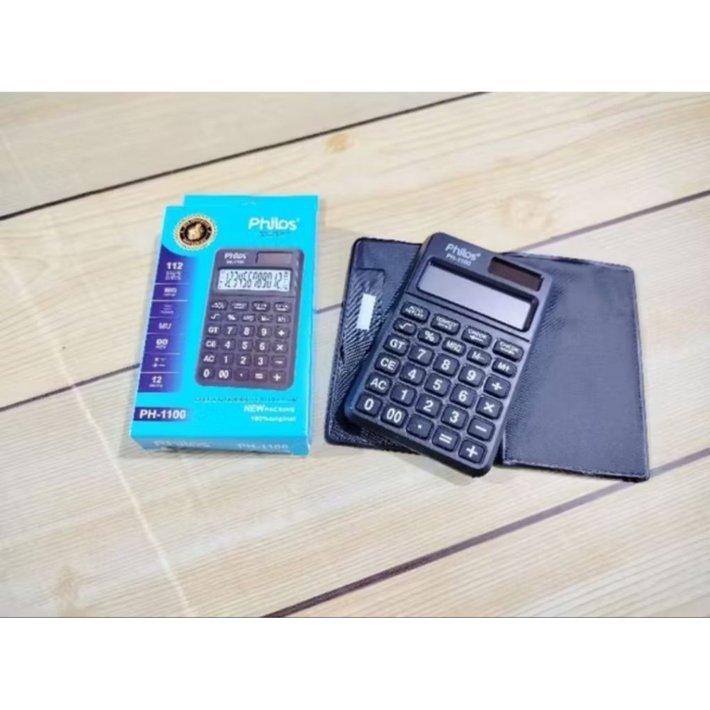 

(PCS) Kalkulator Philos PH-1100 12 Digit / Kalkulator Mini (MIN. ORDER 3 PCS)