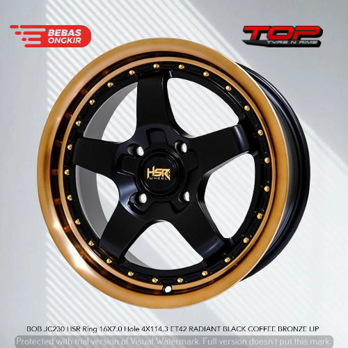 Velg Palang R16 Harga Promo - Velg Original HSR BOB Untuk Avanza Xenia Livina Ring 16