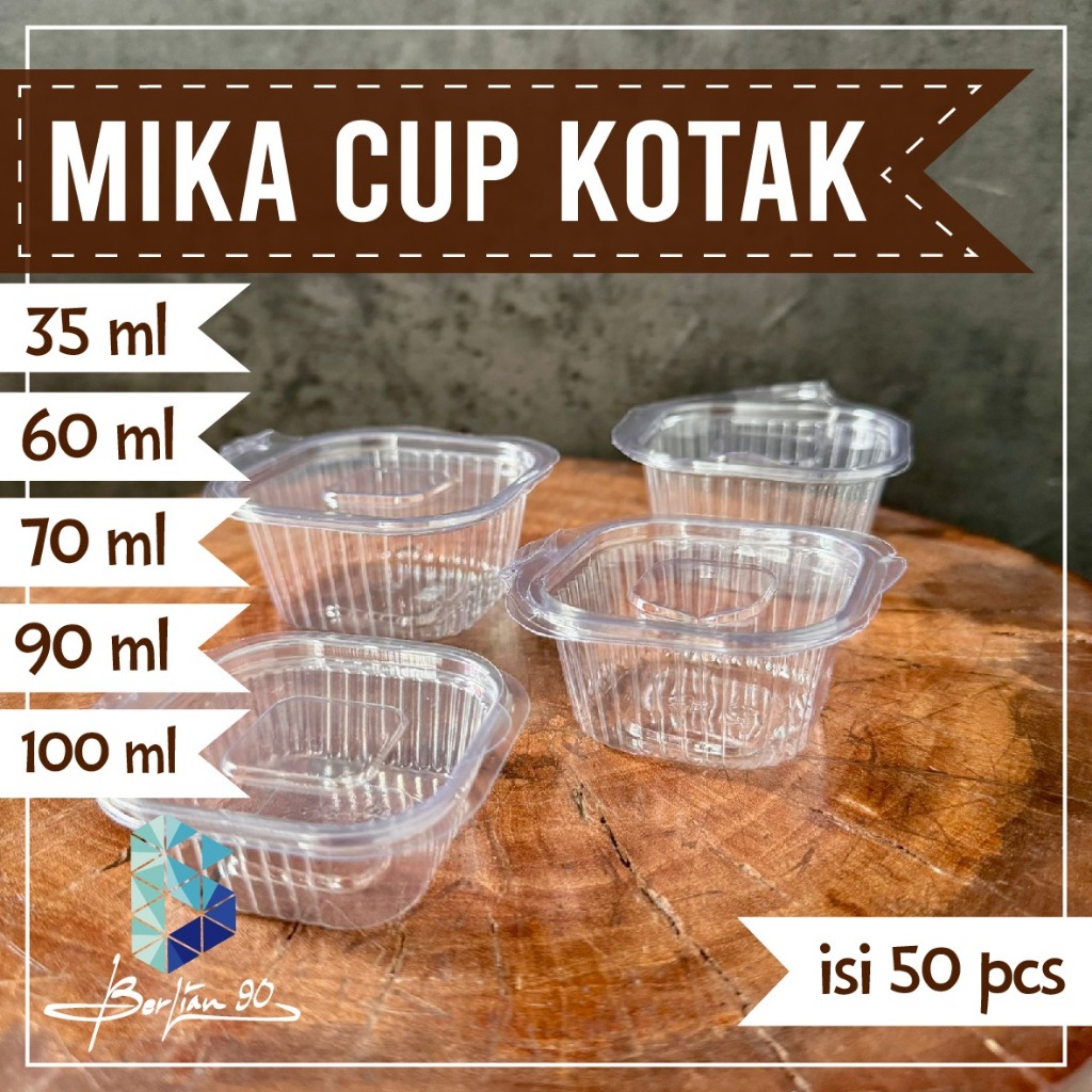mika cup sambal mika puding 35 60 70 90 100 ml mika cup kotak