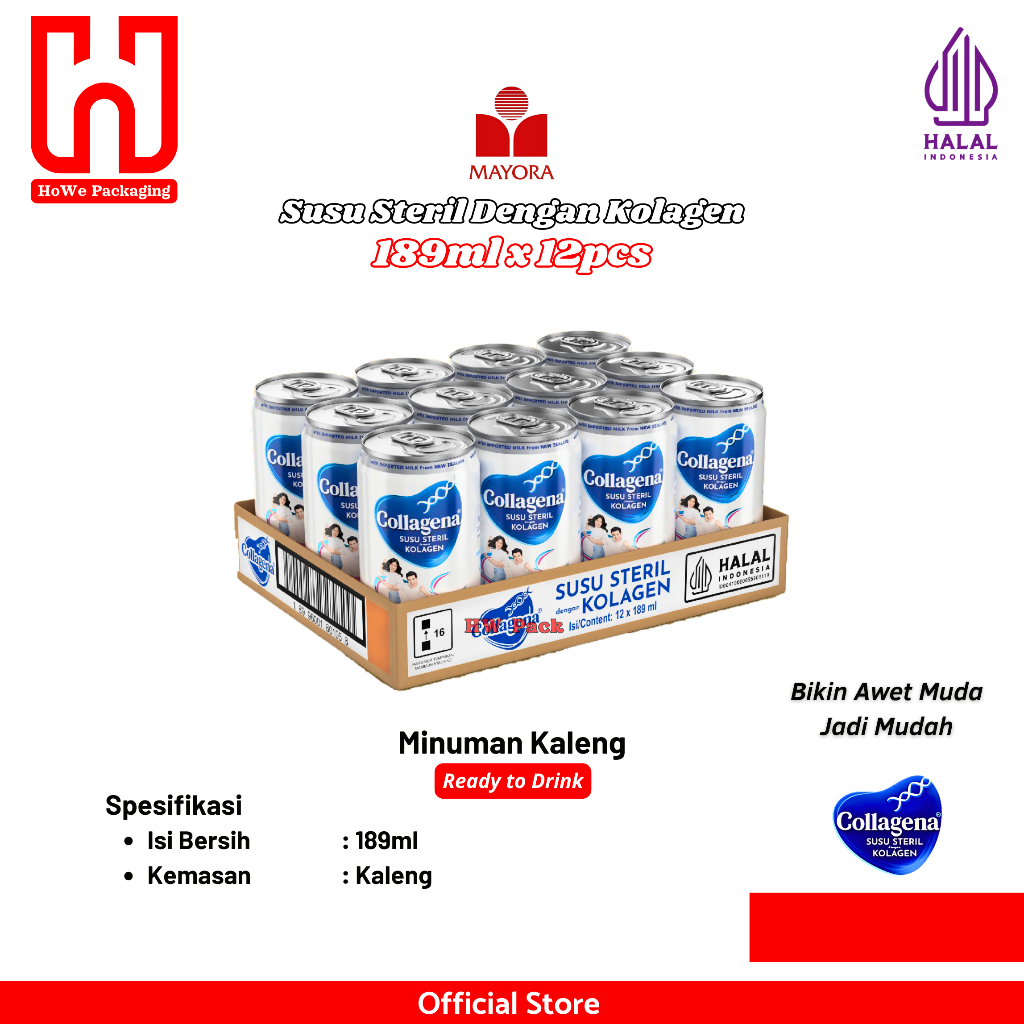 

[12pcs] Collagena Susu Steril Kolagen 189ml