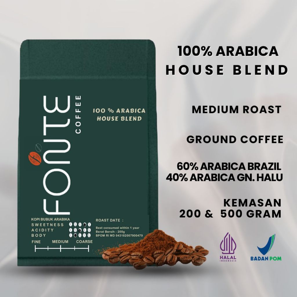 

Kopi Bubuk House Blend 100% Arabika