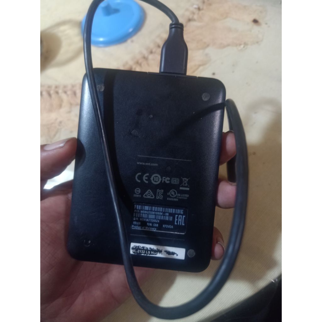 Hardisk eksternal WD elements 1 tera ori