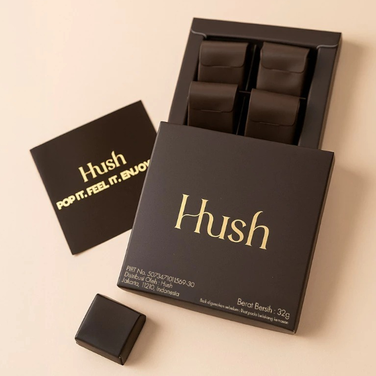 

Ready Stok! Hush chocolate Dark Chocolate for couple 32 gram Untuk Hubungan Suami Istri | Coklat Stamina Terlariss