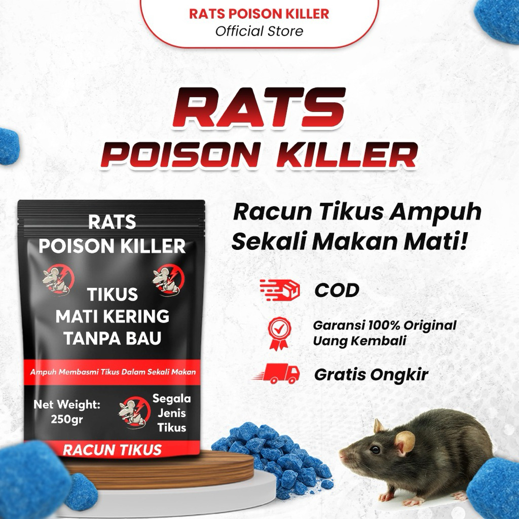 Ratkiller Racun Tikus Ampuh – Obat Pembasmi Tikus untuk Rumah Paling Ampuh Efektif