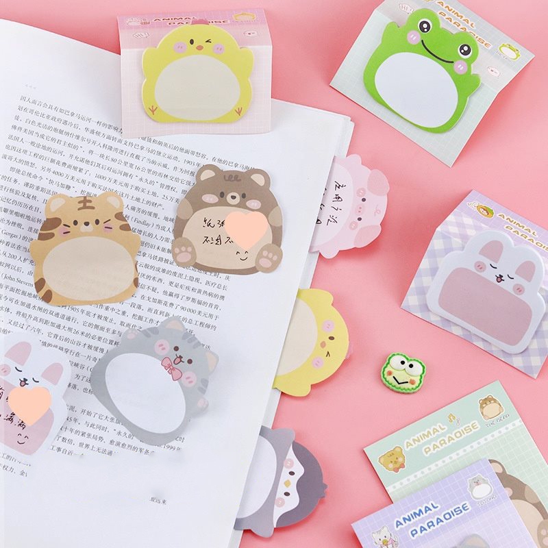 

Sticky Notes Motif HewanTempelan Kertas Catatan Memo Note Karakter Animal Mini Book Karakter Binatang Lucu-Vatin_Shop