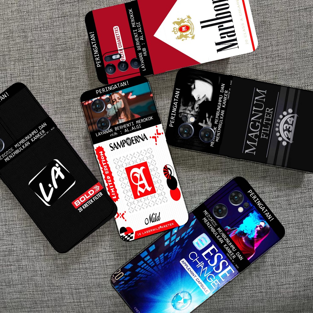 Softcase Untuk Oppo Reno 7 5G - Softcase Gambar Fashion Printing { Rokok Limited Edition Terbaru } -