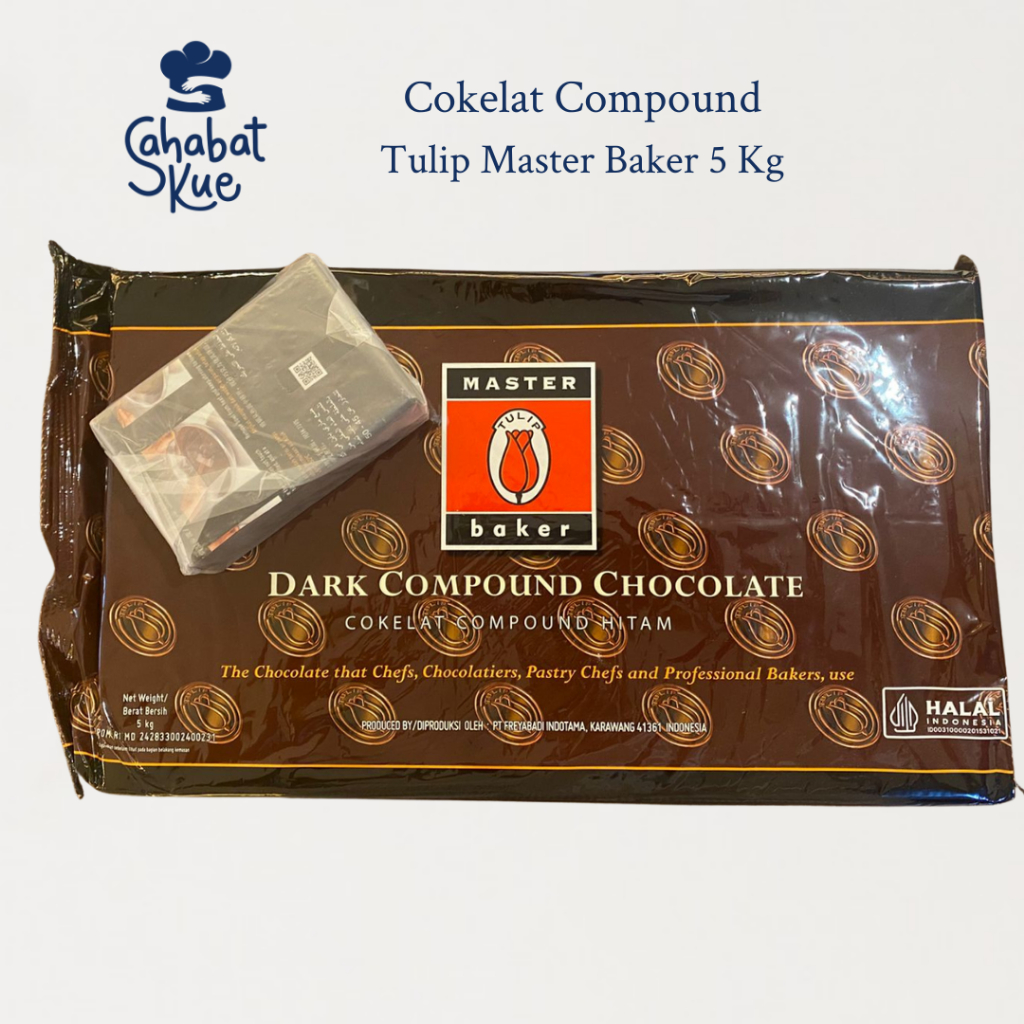 

Tulip Dark Compound / Master Baker 5kg - Cokelat Compound Premium Masterbaker