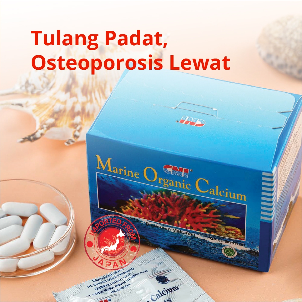CNI Marine Organic Calcium - Kalsium organik dari laut untuk tulang padat dan sehat CNI Store Rumbio