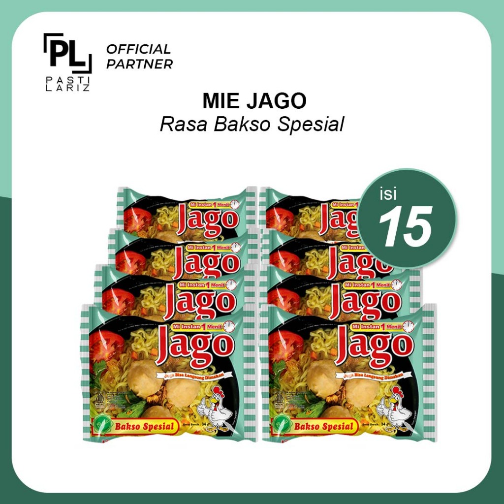

[ISI 15PCS] MIE JAGO Bakso Spesial - Mie Instant Viral Rasa Bakso Spesial Enak dan Praktis Isi 15pcs