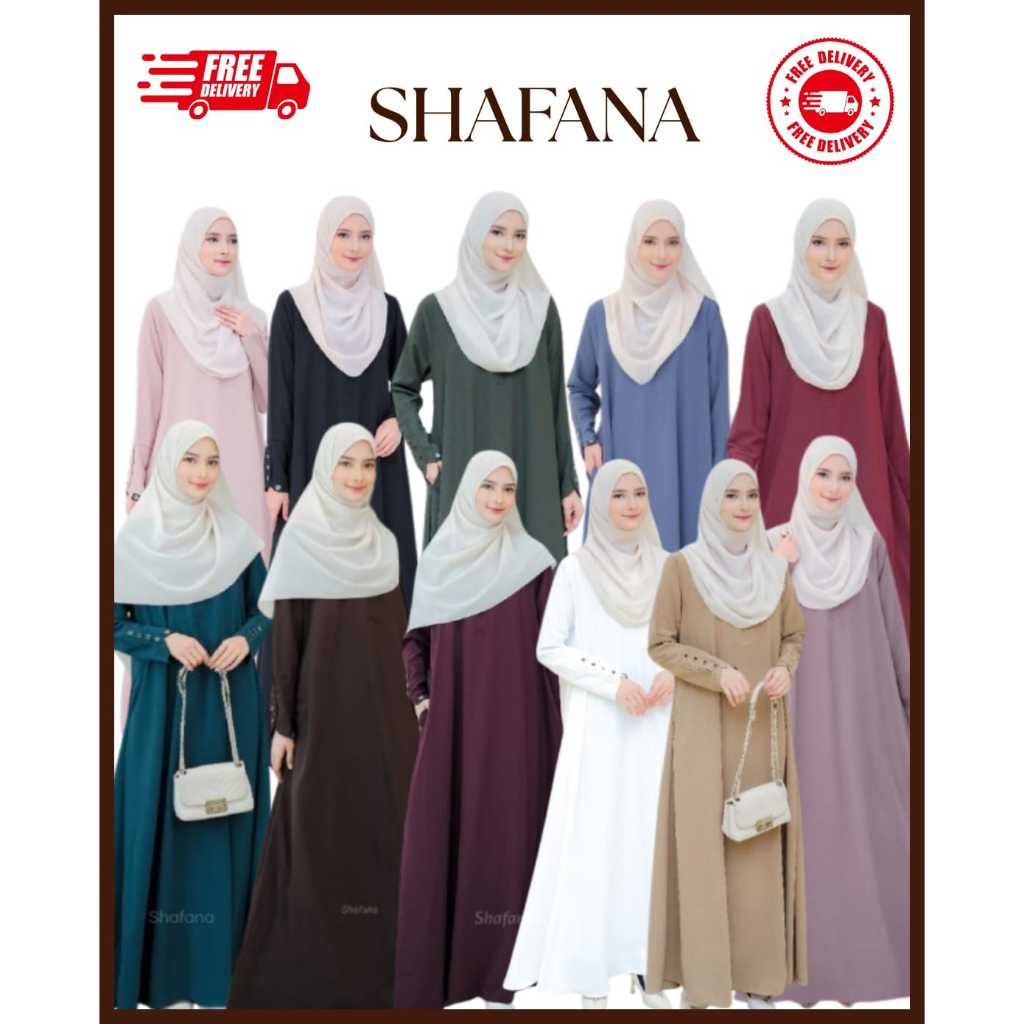 Abaya  Putih abaya hitam abaya Hajian abaya Simple modern Shafana abaya