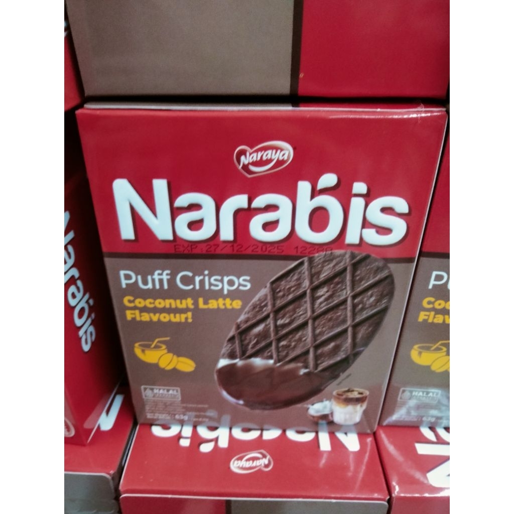

Naraya narabis puff crips coconut latte 63gr
