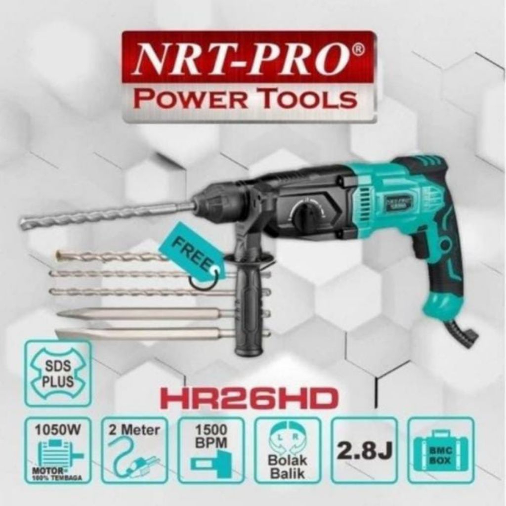 NRT-PRO HR26HD Mesin Bor Rotary Hammer