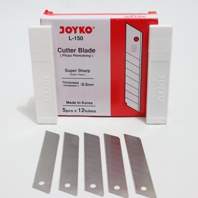 

Isi Cutter Joyko L150 Besar Refill Tube - Pisau Cutter L150 L-500 untuk Kater dan Spare Blade / Isi Cutter Joyko Besar