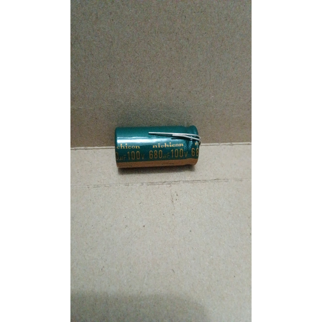 8391 kapasitor elco elko 680uf 680 uf 100v 100volt 100 volt nichicon