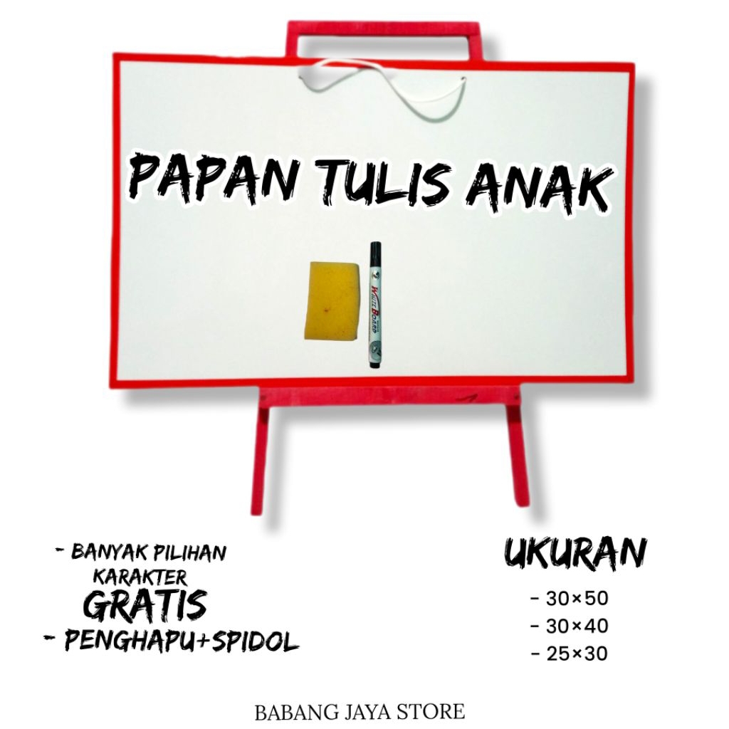 

Papan Tulis Anak Dengan Kaki Penyangga Karakter/Anime Free Spidol,Fulset