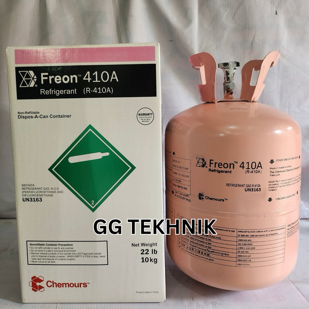 Freon Chemours 410A R410a Shanghai China 10kg