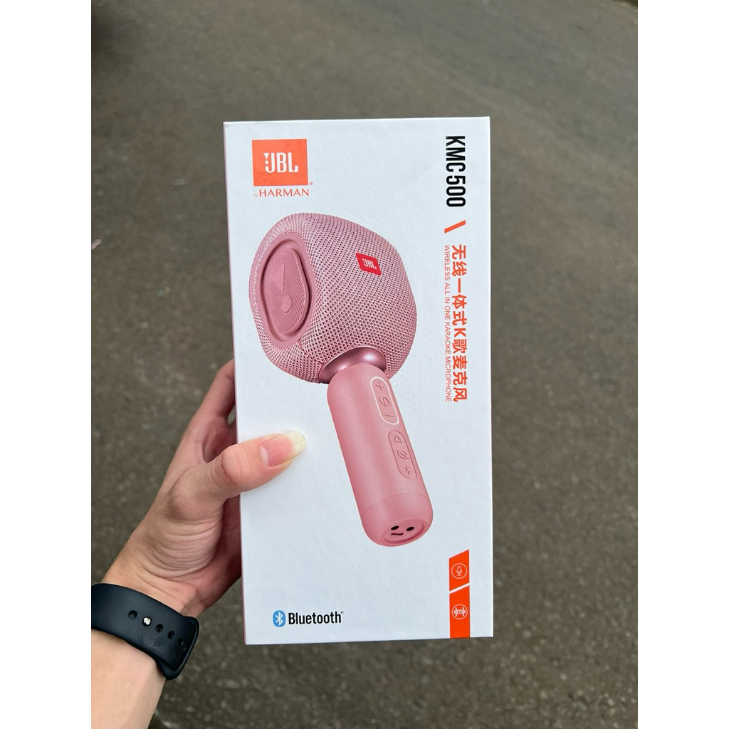 MICROPHONE PORTABLE KARAOKE JBL KMC 500 Bluetooth Termurah 