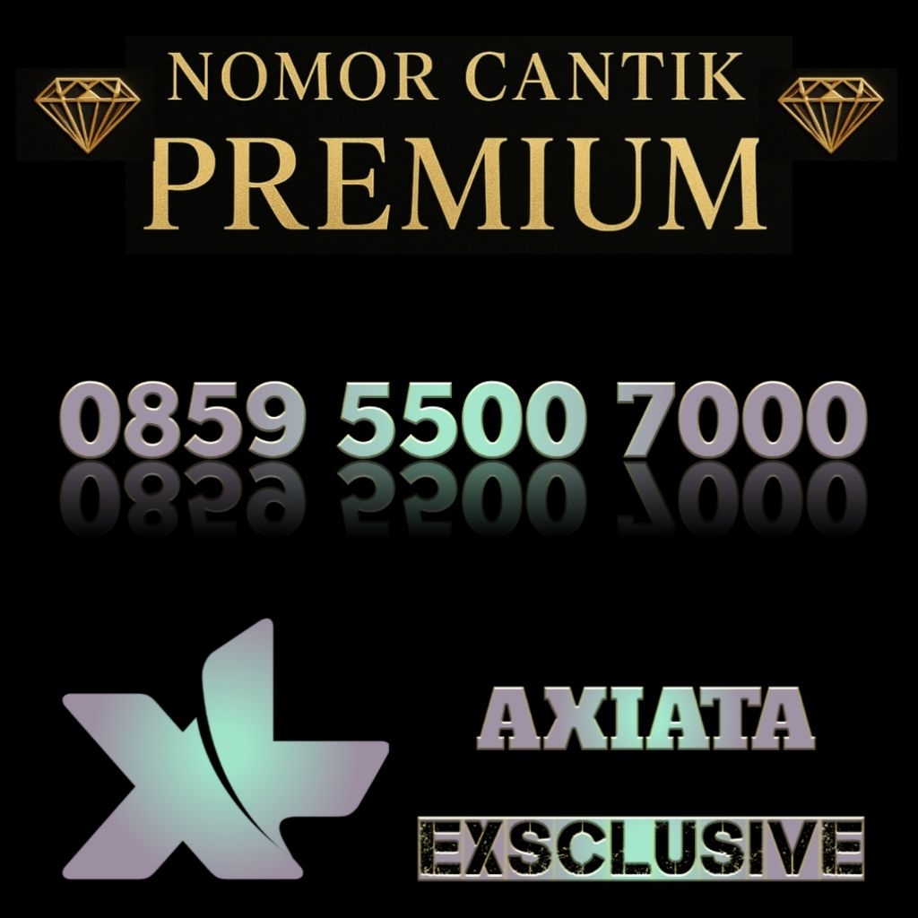 Nomor Cantik Premium Exsclusive Varian Angka Spesial Perdana XL Axiata Berkualitas Limited Edition 0