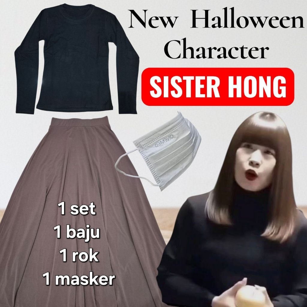 Paket Halloween sister hong / halloween karakter sister hong
