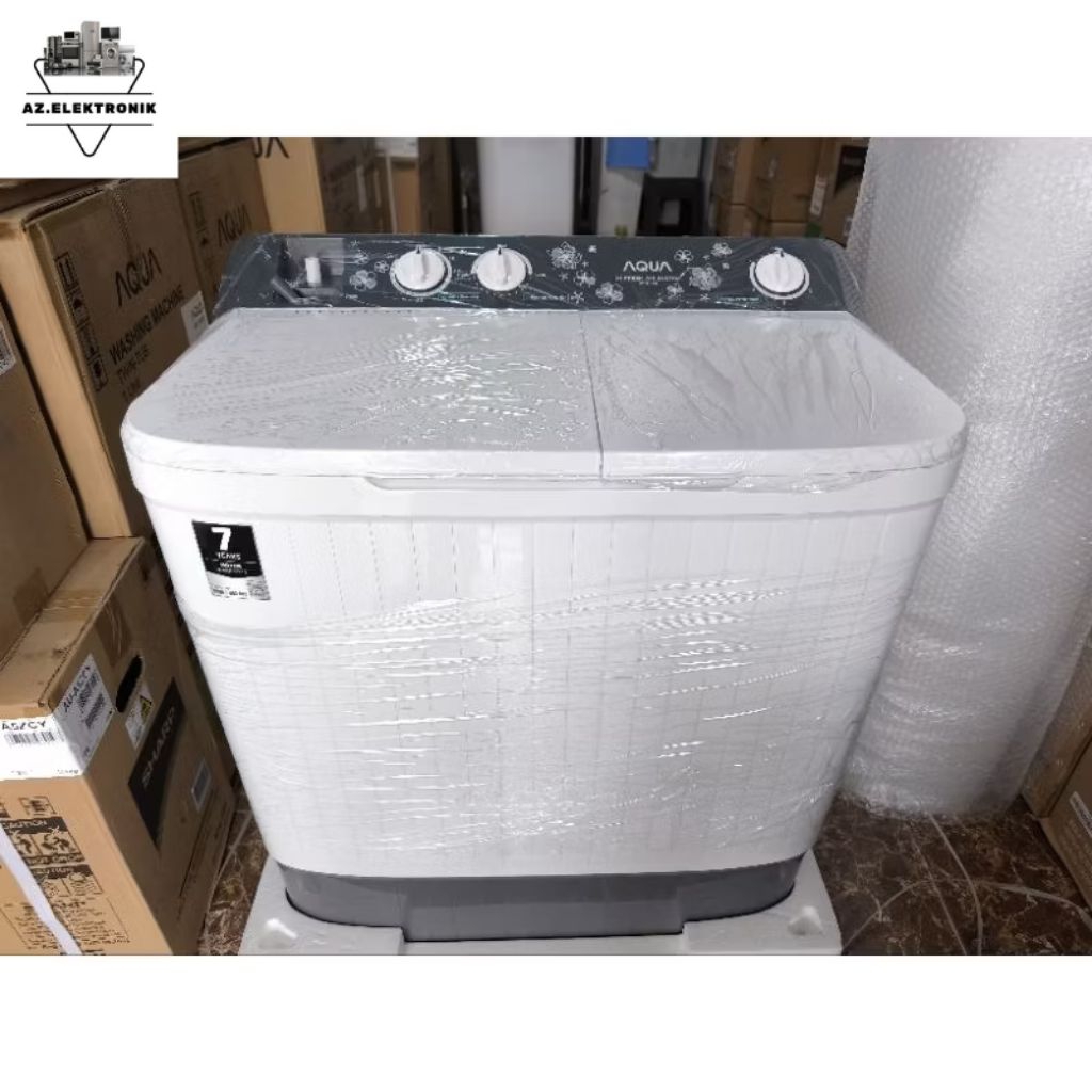 Mesin Cuci Aqua 2 tabung 8 kg / Mesin Cuci Aqua 8011HT