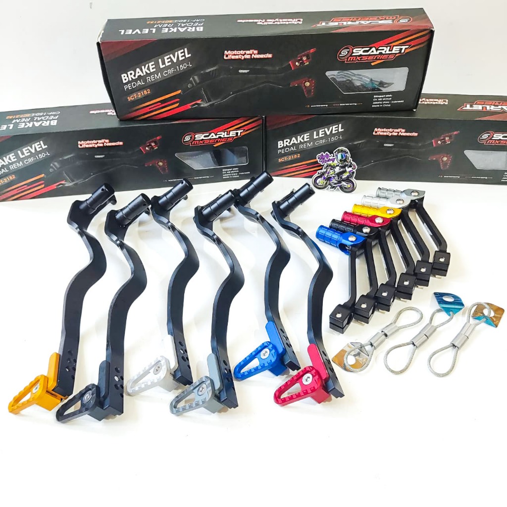 PAKET PEDAL REM PLUS TUAS PERSNELING GIGI CRF 150 SCARLET