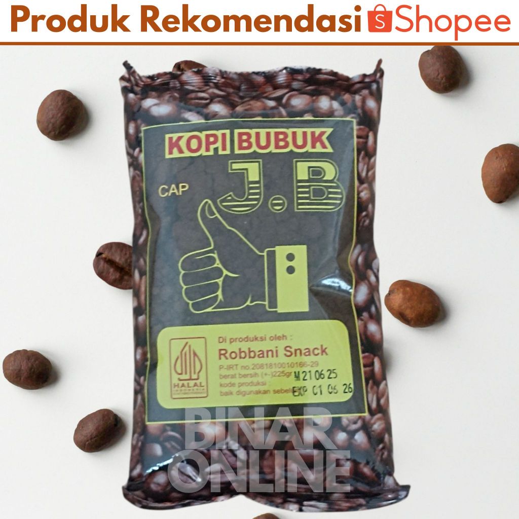 

Kopi Lampung Cap Jempol JP JR dan JB Kemasan 200 gram dan 225 gram Robusta Asli Lampung
