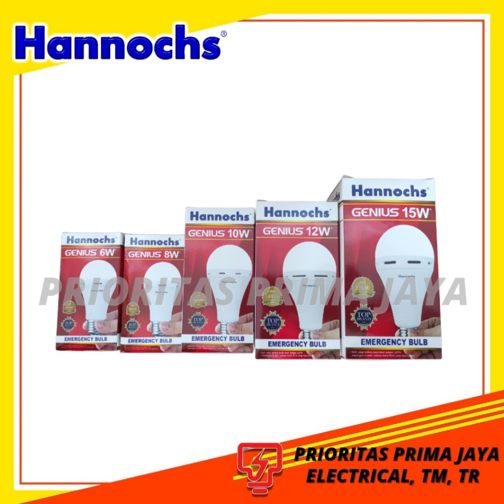 Lampu Hannochs Emergency Genius 6W - 15W