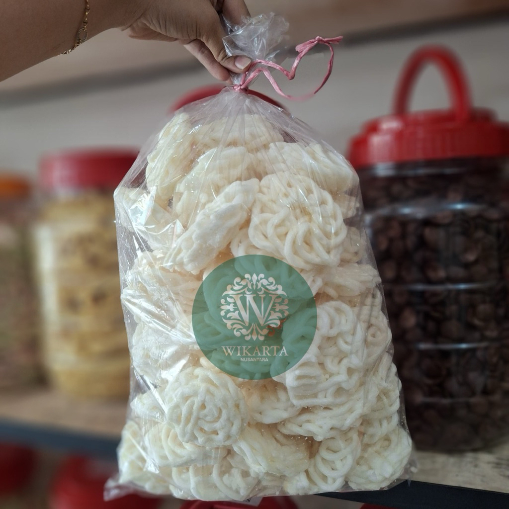 

YUNES KERUPUK KERITING perball kerupuk gurih renyah lauk makan snack camilan kiloan 290gram