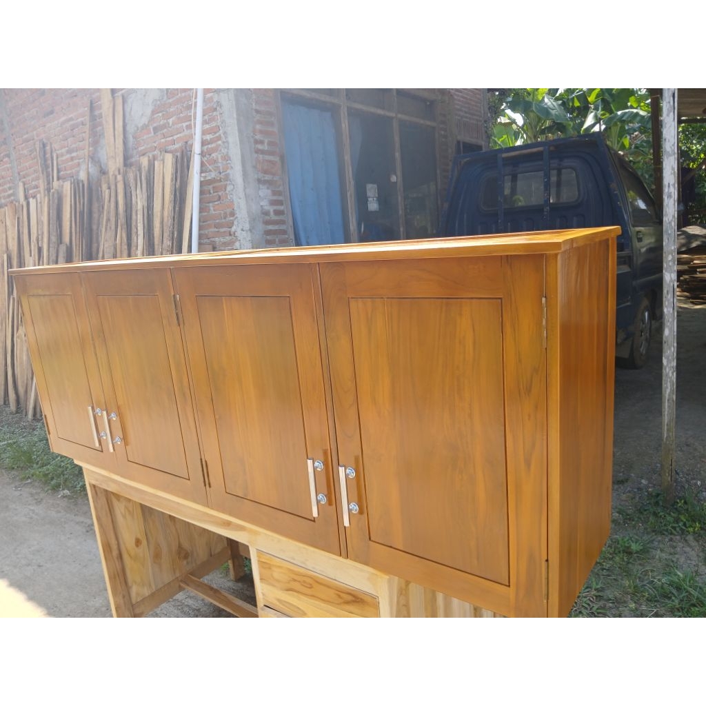 kitchen set ,rak dapur gantung minimalis.mebel kayu jati jepara