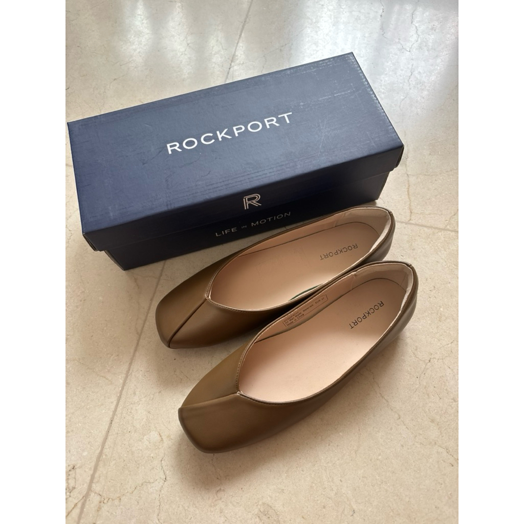 BARU ROCKPORT Flat Shoes Coffee 37