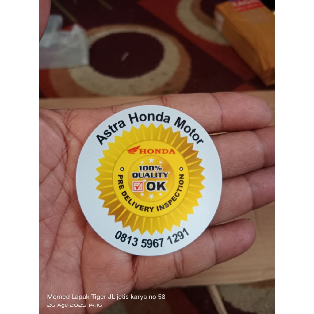 Stiker Astra honda motor Quality 100% OK