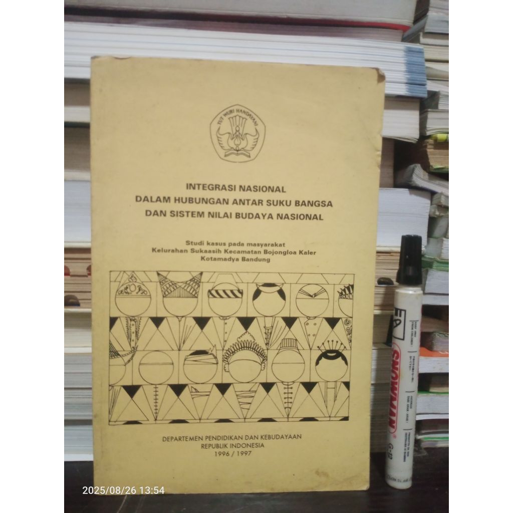 Buku Pendidikan Budaya: Integrasi Nasional dalam Hubungan Antar Suku Bangsa dan Sistem Nilai Budaya 