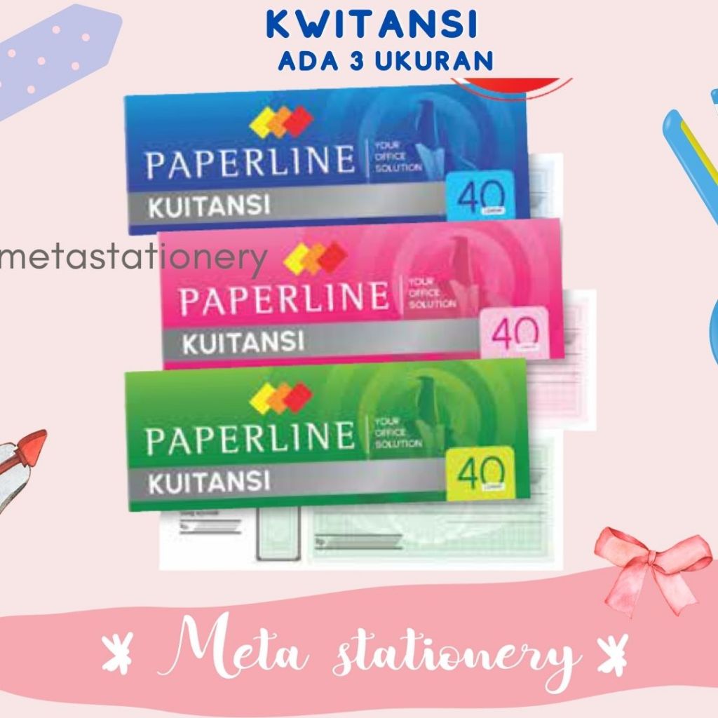 

Buku Kuitansi / Kwitansi Paperline Kecil / Sedang / Besar ( 1pcs )