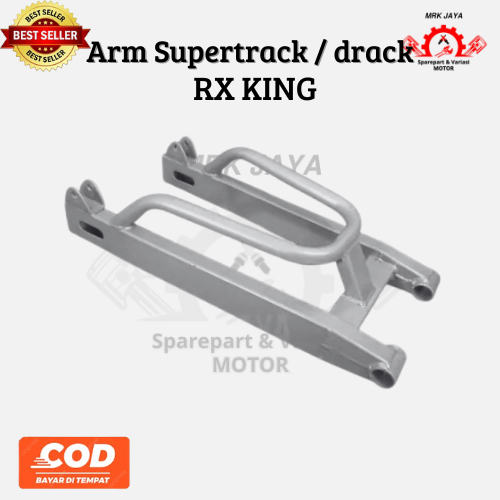 Fork Swing Arm Arem Lengan Ayun Supertrack RX King Silver Tebal + Setelan Rantai Murah