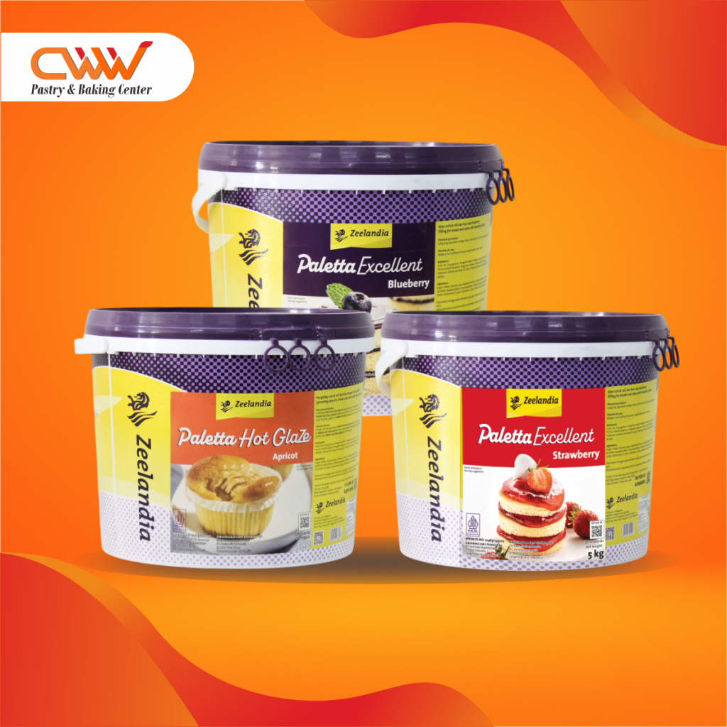

Zeelandia Paletta Selai Buah 5Kg Strawberry Blueberry Apricot Olesan Topping Filling Kue Lapis Roti