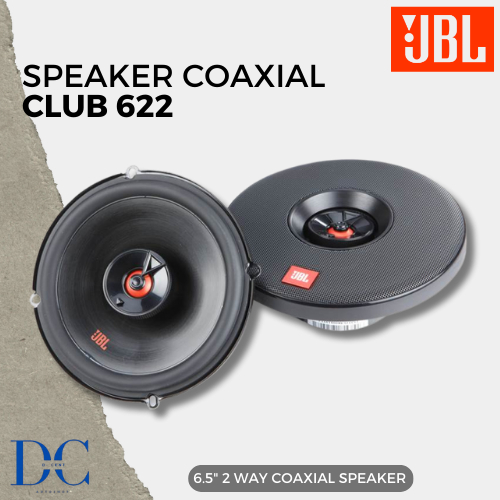 Speaker 2-Way Coaxial Mobil - Speaker JBL Club 622 - 6.5 Inch - 2-Way Coaxial System - Speaker Audio